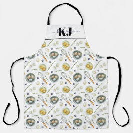 Delantal Patrón de horquilla de núcleo de algodón | Monogra