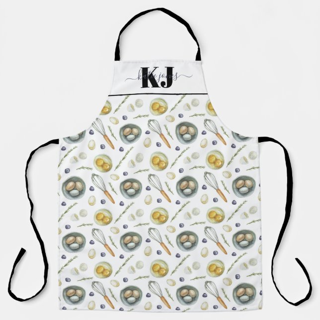 Delantal Patrón de horquilla de núcleo de algodón | Monogra (Anverso)