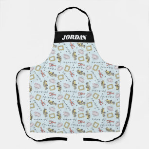 Delantal Patrón de iconos de acuarela de FRIENDS™