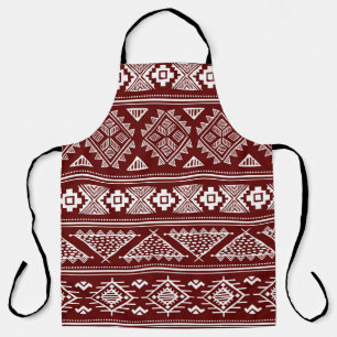 Delantal Patrón de ilustracion inmaculado étnico tribal