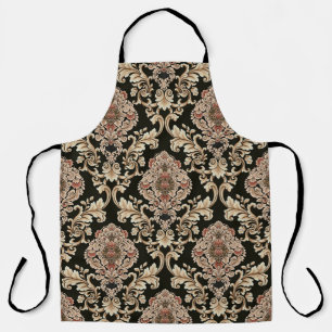 Delantal patrón de jacquard de damasco clásico con abstract