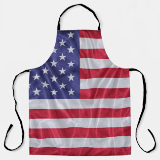 Delantal Patrón de la bandera de los Estados Unidos sobre l