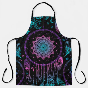 Delantal Patrón de la luna del soñador nativo americano