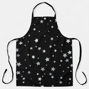 Delantal Patrón de las Estrellas de Plata Cuta   Cualquier 