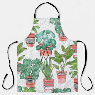Delantal Patrón de las macetas de la planta de Cotta de Ter