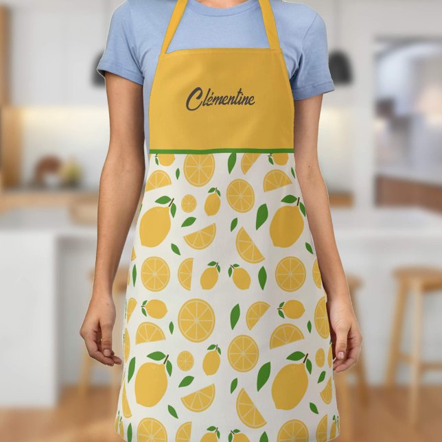Delantal Patrón de limón (Lemon Pattern Apron)