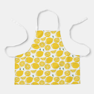 Delantal Patrón de limón amarillo