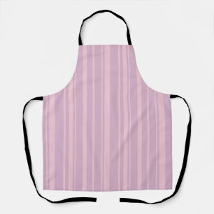 Delantal Patrón de Línea Morado y Rosa