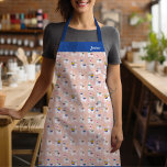Delantal Patrón de llamadas de corte rosado<br><div class="desc">Apron del patrón de la llamada rosa - Las llamas tienen una reputación de ser animales sociales e inteligentes. Definitivamente destacarás de la manada con este llamativo delantal de Llama. Una forma peculiar de estar de moda mientras se cocina una tormenta. También una fantástica opción de regalo para ese amigo...</div>