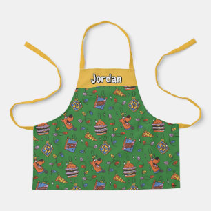 Delantal Patrón de Luces de Snack Navideño de Scooby-Doo