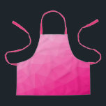 Delantal Patrón de malla geométrica de gradiente rosa calie<br><div class="desc">Malla geométrica elegante y fresca del triángulo con gradiente rosa caliente para las mujeres. rosa,  rosa caliente,  malla,  triángulos,  patrón,  brillante,  geométrico,  fresco,  de malla rosa,  gradiente,  geometría,  colorido,  colorido,  geométrico rosa,  triángulo</div>