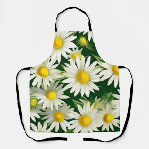 Delantal Patrón de mareas florales en negrita