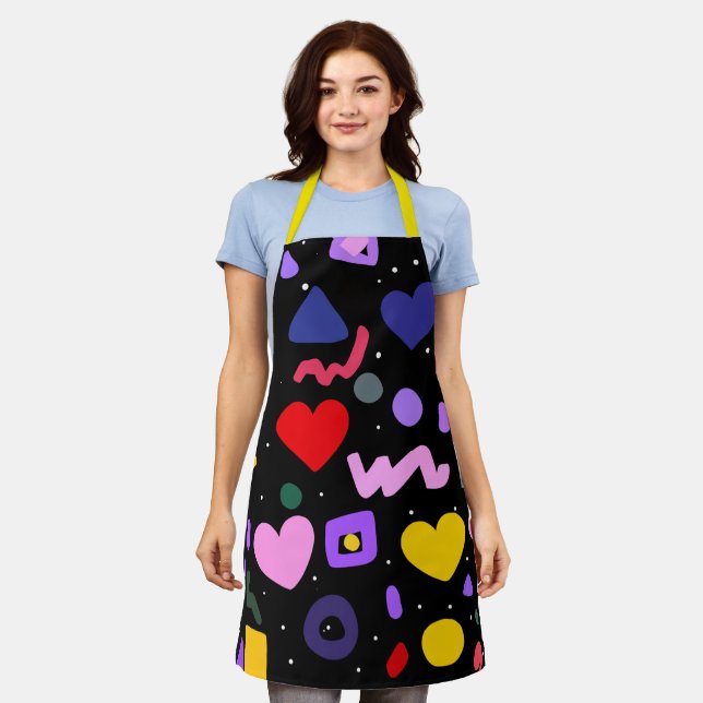 Delantal Patrón de moda de los años 80 (Gastado)