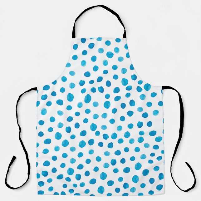 Delantal Patrón de moda dibujado a mano con acuarela modern (Anverso)