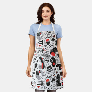 Delantal Patrón de modelado abstracto