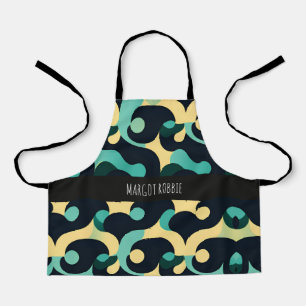 Delantal Patrón de mosaico de la brisa marina de verano