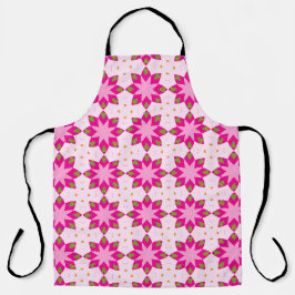 Delantal Patrón de mosaico de pétalo rosa