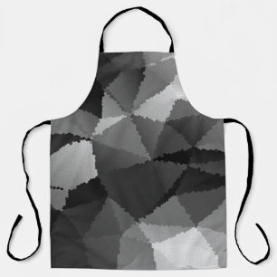 Delantal Patrón de mosaico en blanco y negro