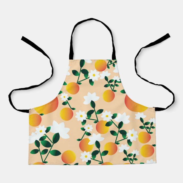 Delantal Patrón de Naranja pequeño (Anverso)