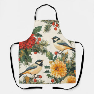 Delantal Patrón de Navidades de bosques de época (9)