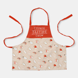 Delantal Patrón de Navidades de la tripulación de prueba de