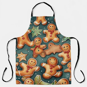 Delantal Patrón de Navidades Ginger breadman