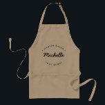 Delantal Patrón de nombres personalizados Baker Año estable<br><div class="desc">Susurro en la dulzura del talento con el nombre personalizado Master Baker Año establecido Apron adulto! Dé rienda suelta a la genialidad culinaria de su cocina con este maestro panadero personalizado, moda y excepcional. Diseñado para inspirar y reconocer al artista de confitería de su casa, este delantal es la combinación...</div>