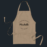 Delantal Patrón de nombres personalizados Baker Año estable<br><div class="desc">Susurro en la dulzura del talento con el nombre personalizado Master Baker Año establecido Apron adulto! Dé rienda suelta a la genialidad culinaria de su cocina con este maestro panadero personalizado, moda y excepcional. Diseñado para inspirar y reconocer al artista de confitería de su casa, este delantal es la combinación...</div>