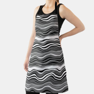 Delantal Patrón de ondas monocromáticas
