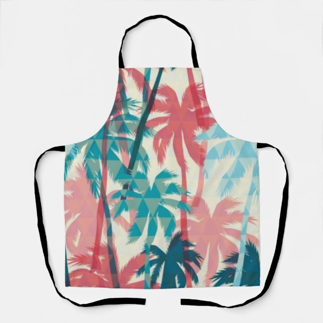 Delantal Patrón de palmera (Anverso)