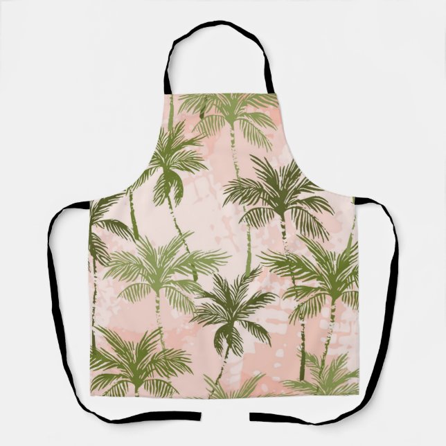 Delantal Patrón de palmera (Anverso)