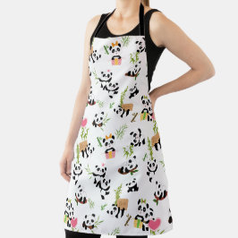Delantal Patrón de Panda