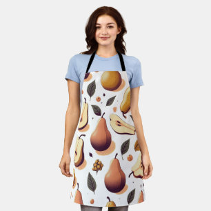 Delantal Patrón de Pears All Over