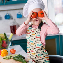 Patrón de perros multicolor