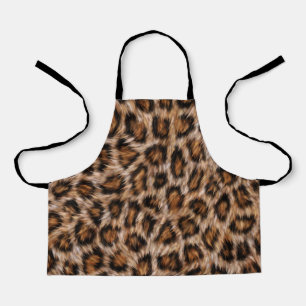 Delantal Patrón de piel de gato animal de leopardo Fur Jagu