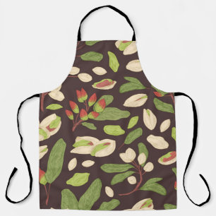 Delantal Patrón de pistachos sin soldadura con nueces, conc