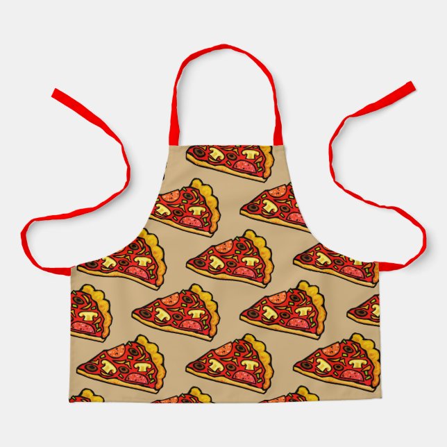 Delantal Patrón de pizza Apron para niños (Anverso)