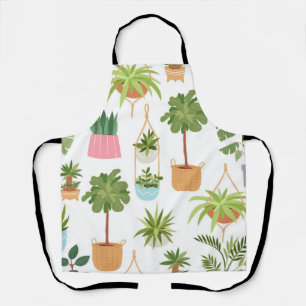 Delantal Patrón de plantas