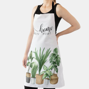 Delantal Patrón de plantas domésticas