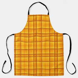 Delantal Patrón de plástico amarillo Naranja de otoño