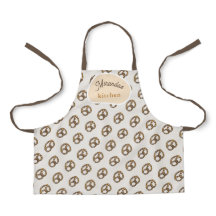 Patrón de Pretzel Beige Adorable Dibujado a Mano