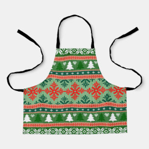 Delantal Patrón de punteado de navidades