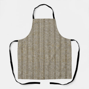 Delantal Patrón de punto Jersey a rayas en beige suave