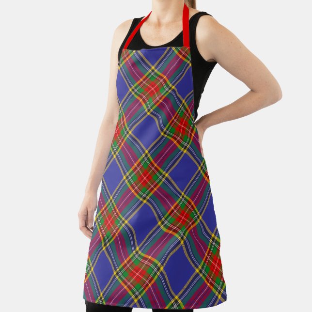 Delantal Patrón de raspado para el chef Clan MacBeth Tartan (in situ)