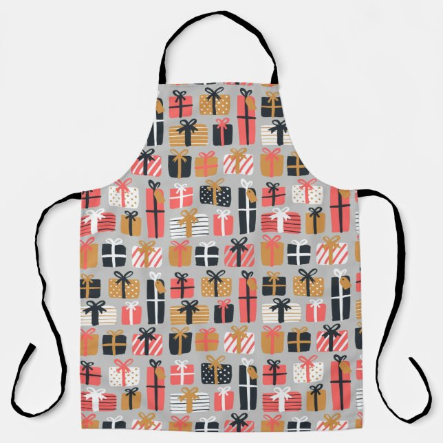 Delantal Patrón de regalo de navidades (Anverso)