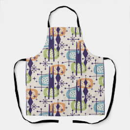 Delantal Patrón de resumen de la edad atómica moderna de me