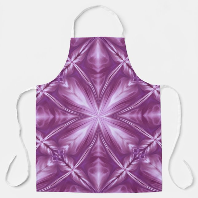 Delantal Patrón de resumen de nubes blancas lechosas de Dah (Anverso)