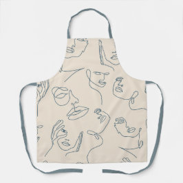 Delantal Patrón de rostro de Spa