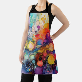 Delantal Patrón de salpicadura de pintura