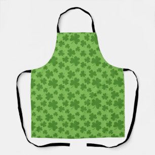Delantal Patrón de Shamrock Clover del Día de San Patricio